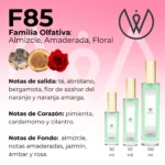 F85 - Almizcle, Amaderada y Floral