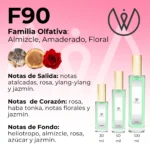 F90 - Almizcle, Amaderado y Floral